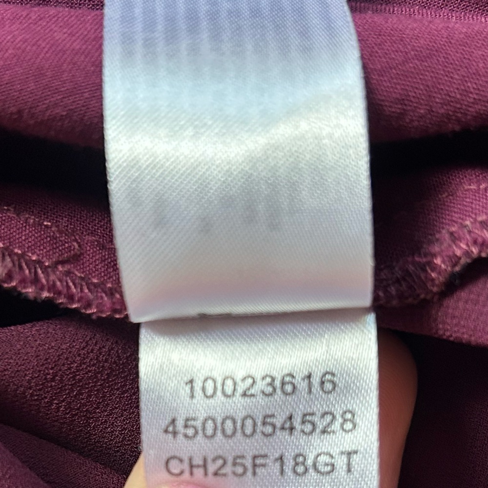 ARIAT Poet Top Burgundy Floral Embroidery Sheer Overlay Blouse Tunic Boho Size L - Picture 14 of 16
